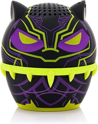 Mini Bluetooth Speaker Featuring Black Panther Design