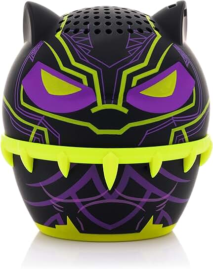 Mini Bluetooth Speaker Featuring Black Panther Design
