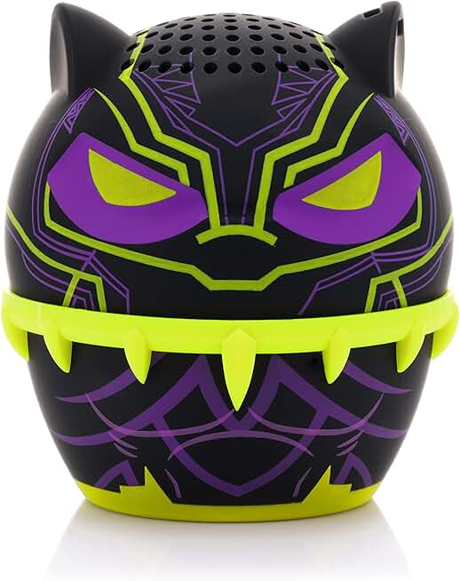 Mini Bluetooth Speaker Featuring Black Panther Design