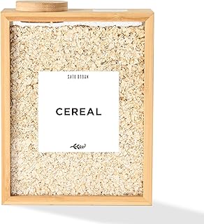 Bamboo Kitchen Cereal and Snack Storage Container