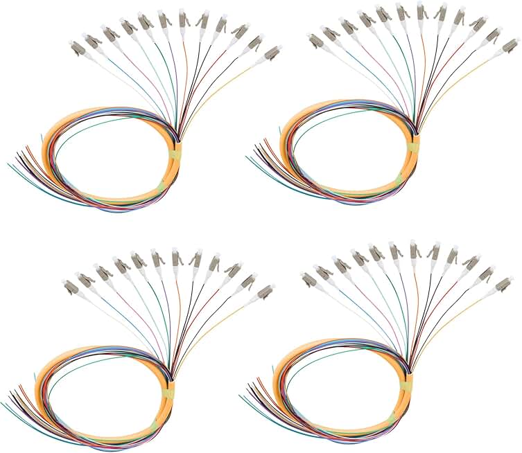 12-Pack 1.2m OM1 Multimode LC Fiber Pigtails