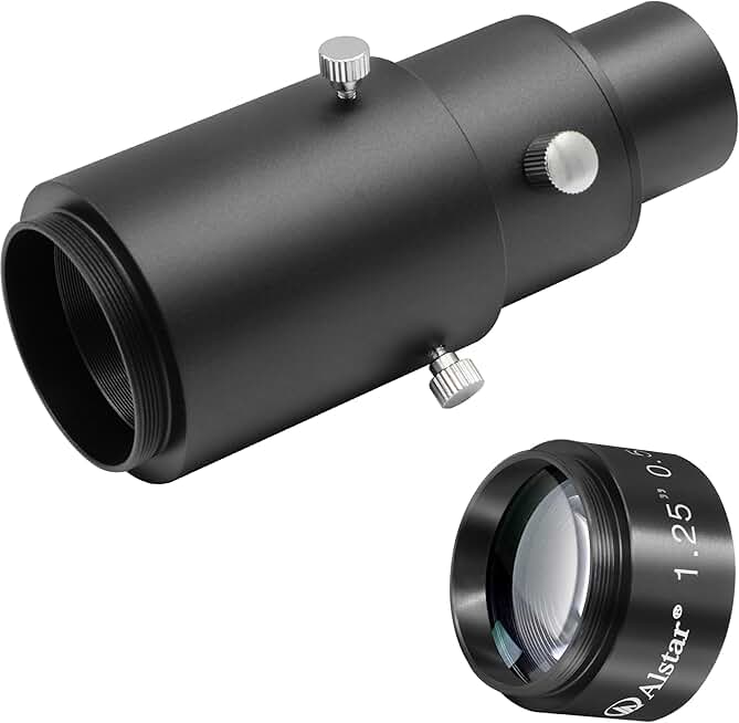 Extendable 1.25" Camera Adapter with 0.5X Reducer Bundle