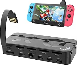 Portable Switch Dock with 4 Card Slots and 4K HDMI