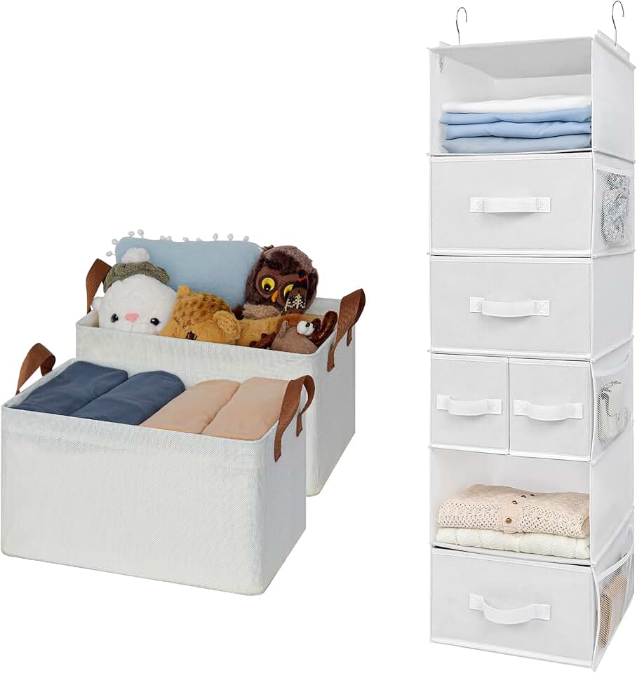 Granny Says Hanging Shelf and Linen Closet Bins Set