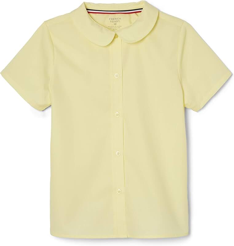Girl's Short Sleeve Peter Pan Collar Blouse