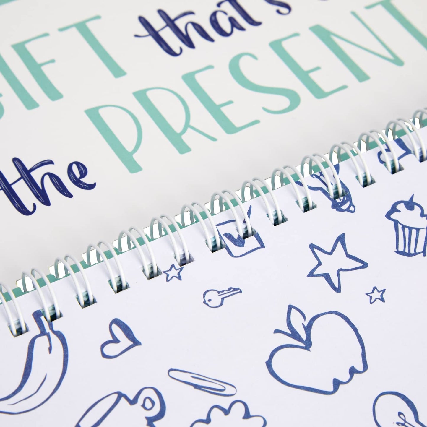 Green Spiral Weekly Planner with 52 Sheets