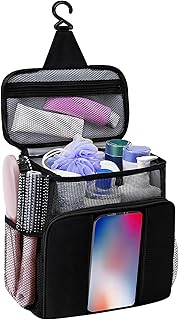 Portable Shower Caddy with Mesh Organizer and Phone Pocket