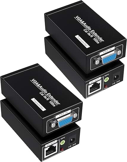 VGA Over Ethernet Extender Set, 328ft/100m