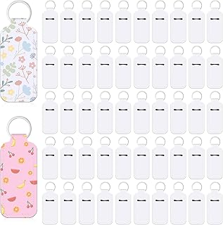 100 Pcs Sublimation Keychain and Lip Balm Holders