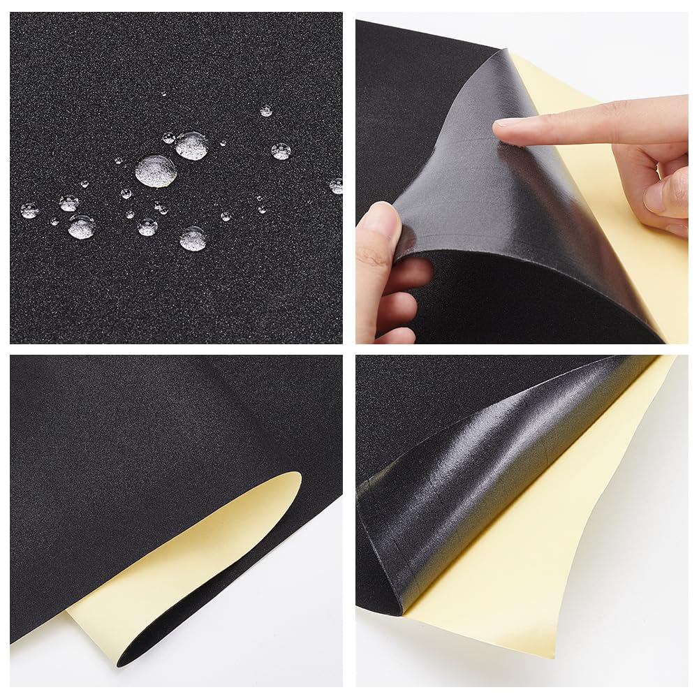 Black EVA Foam Roll 78.7x11.8 Inch 1mm Thick