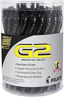 Premium Gel Roller Pen, Fine Point, Black Ink, 36 Pack