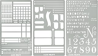 Metal stencil for journaling and planning