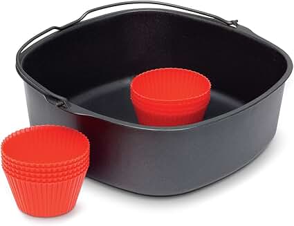 Airfryer Baking Kit with Pan and Muffin Cups