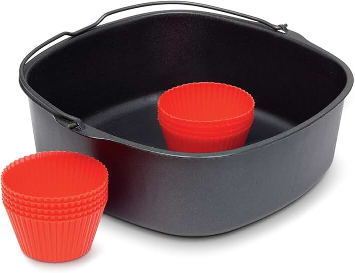 Airfryer Baking Kit with Pan and Muffin Cups