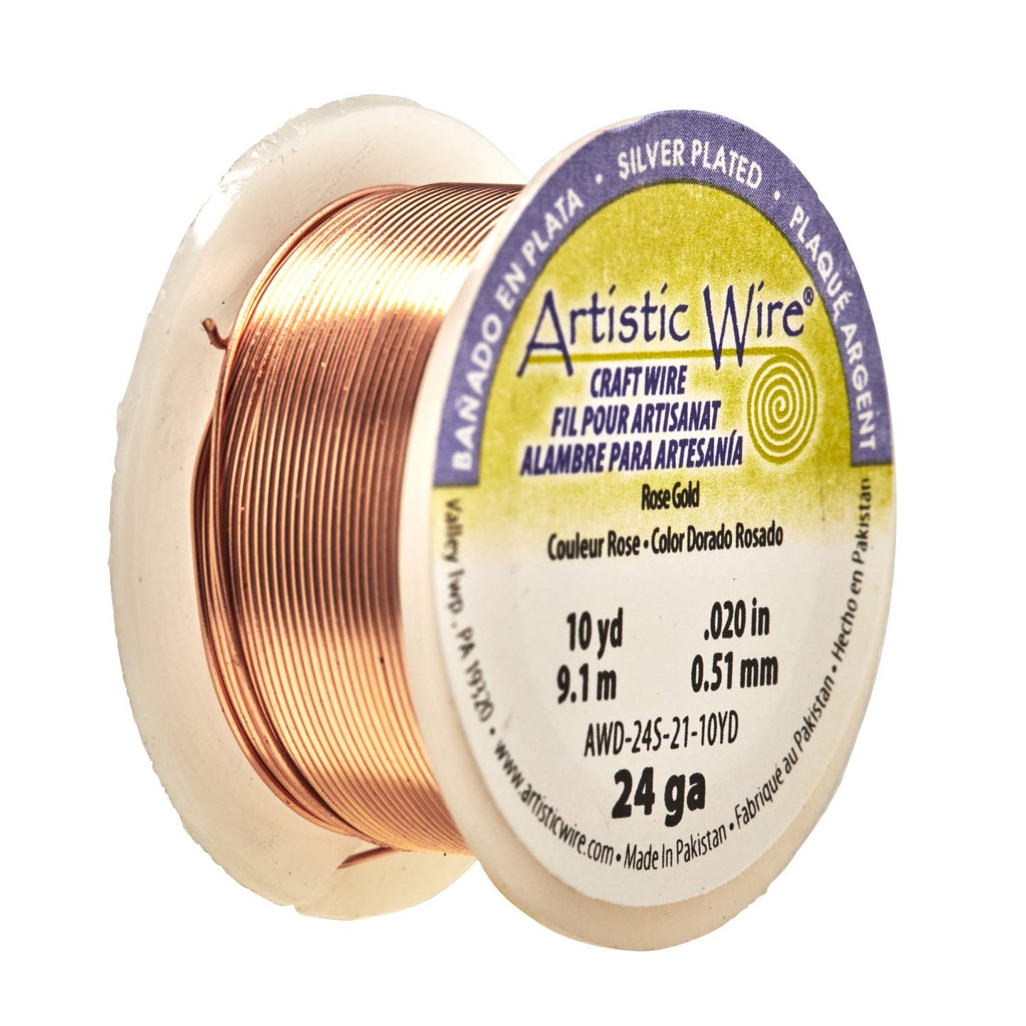 24 Gauge Rose Gold Wire for Jewelry and Crafts