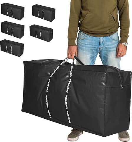Large Waterproof Storage Bags, 6 Pack