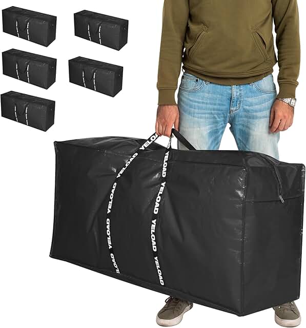 Large Waterproof Storage Bags, 6 Pack