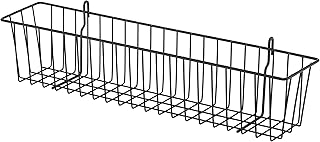 Metal Hanging Basket for Garage, Kitchen, Closet, 2-Pack