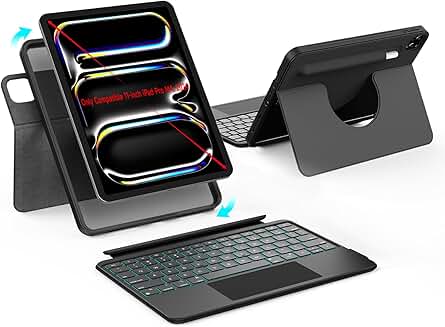 Rotatable & Detachable Keyboard Case for 11-inch iPad Pro