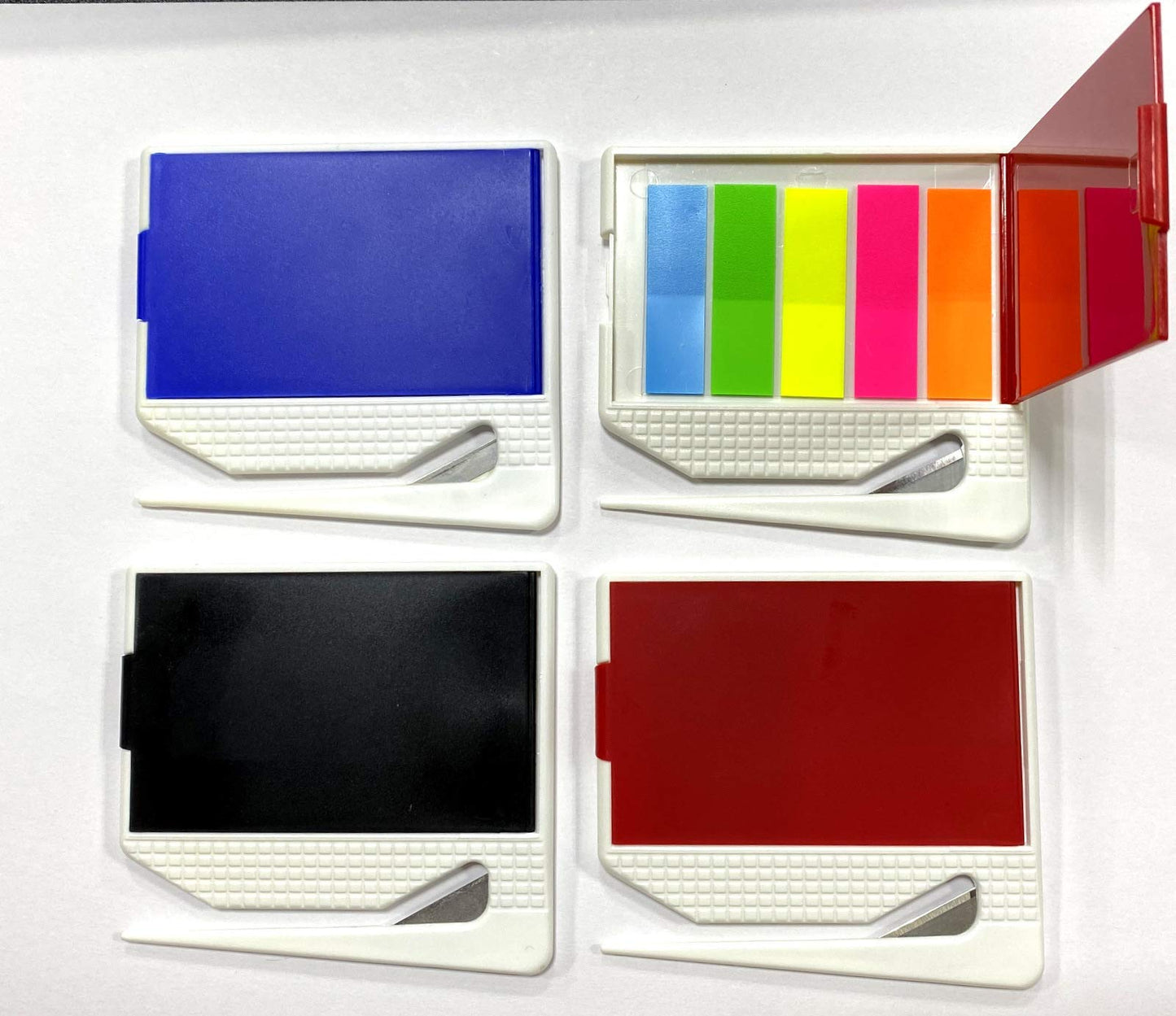 4-Piece Letter Opener with 50 Neon Sticky Tabs