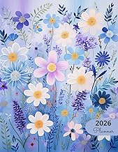 2026 Planner with Periwinkle Daisies Design