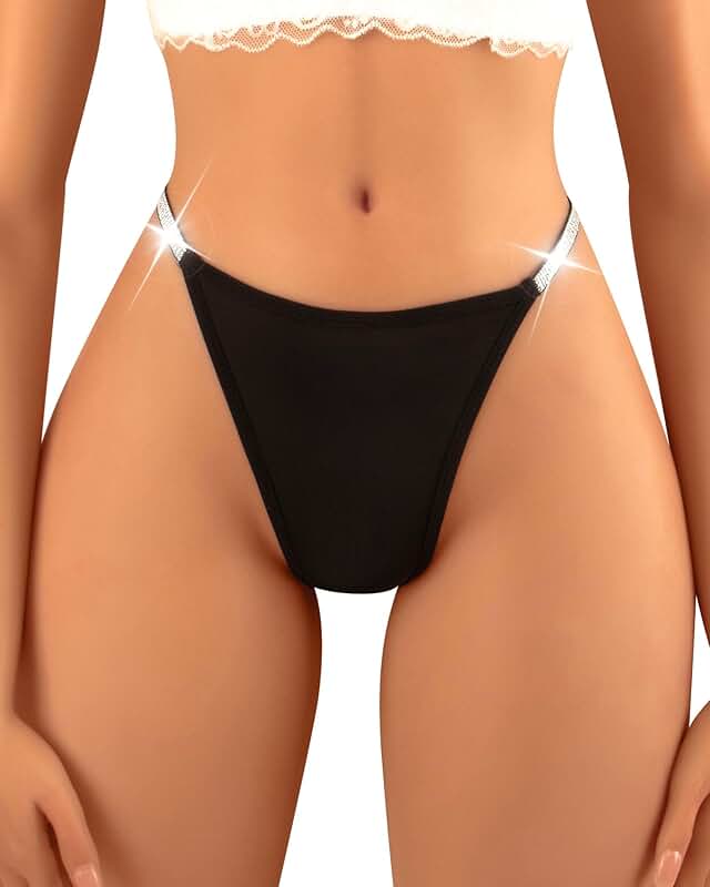 Women’s Glitter G-String Thongs Breathable Underwear