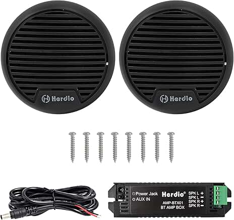 3-inch Marine Bluetooth Speakers for Boat and Motorcycle