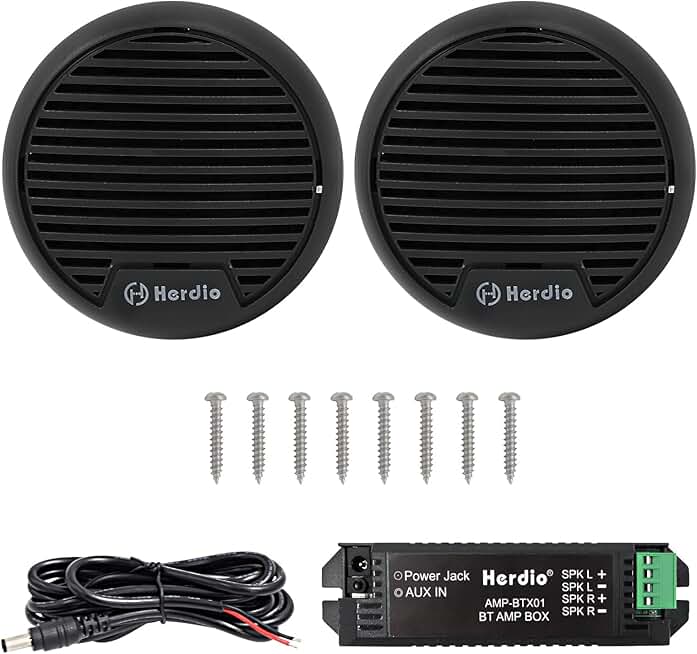 3-inch Marine Bluetooth Speakers for Boat and Motorcycle
