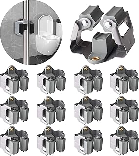 Large 12-Pack Wall Mount Mop and Broom Holders