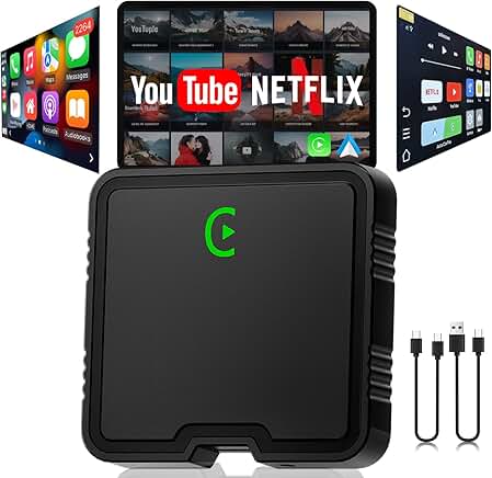 Wireless CarPlay Adapter with Netflix and YouTube Support