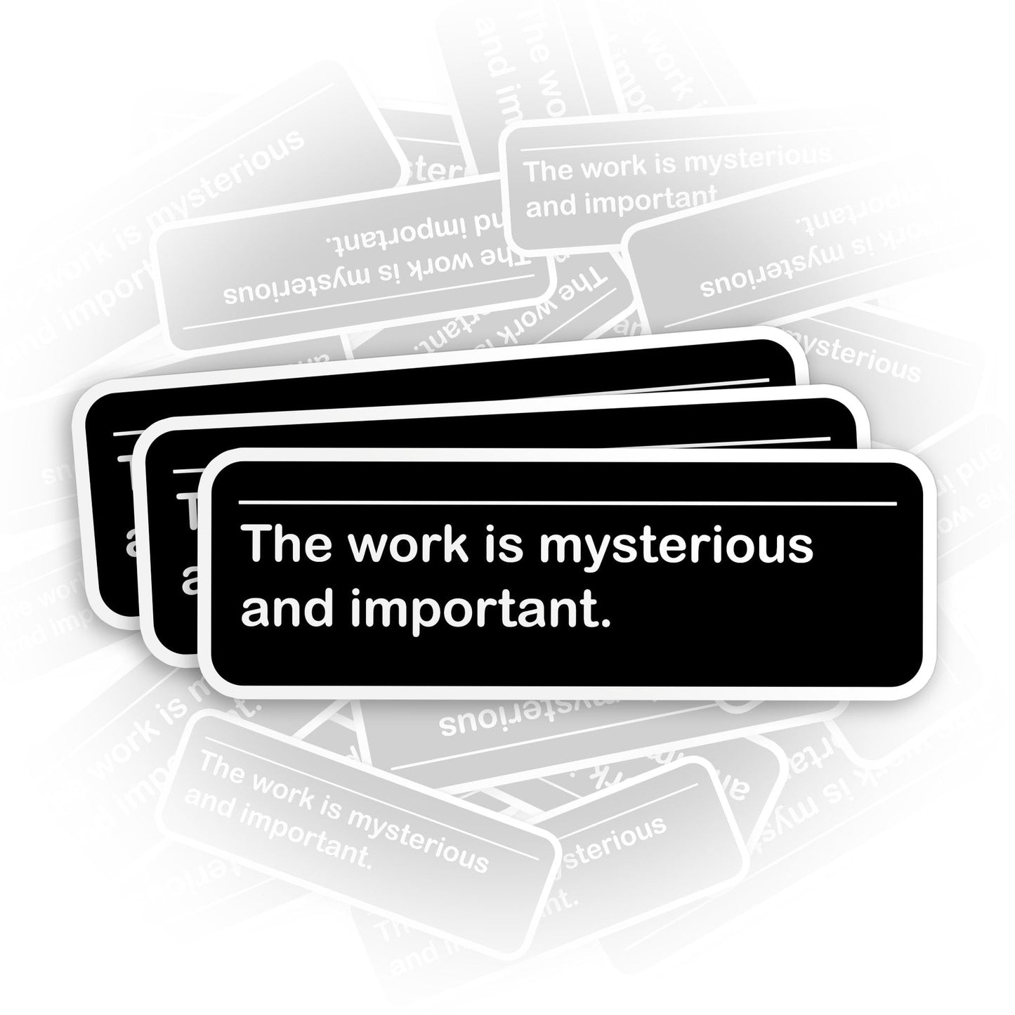 Set of 3 Mysterious and Important Stickers