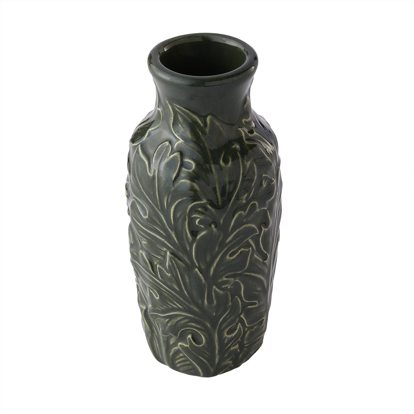 London Floral Small Bud Vase, Green