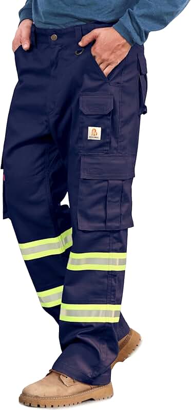 High Visibility Flame-Resistant Cargo Work Pants