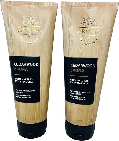 Eucalyptus, Patchouli & Cedarwood Body Cream, 8 oz, 2 Pack
