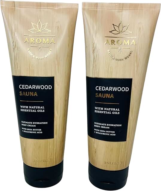 Eucalyptus, Patchouli & Cedarwood Body Cream, 8 oz, 2 Pack