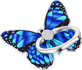 Butterfly Metal Phone Ring Holder with 360° Rotation