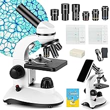 High-Definition Microscope for All Ages with Slides and Phone Holder