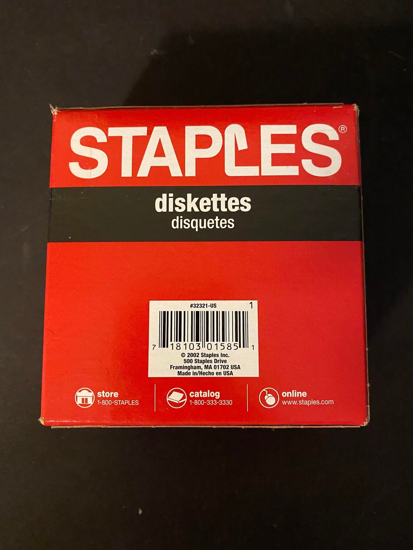 3.5" Formatted Diskettes, IBM DS-HD, Black, Pack of 10