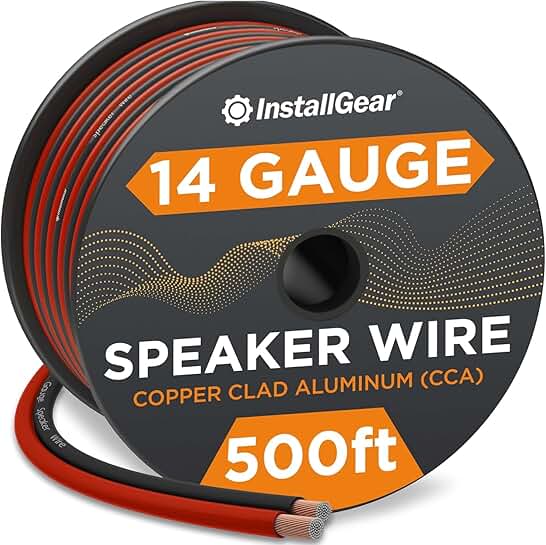 14 Gauge 500 ft Speaker Wire for Audio and Home Theater