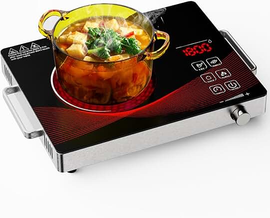 Portable 1800W Electric Single Burner Stove