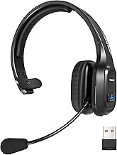 Wireless On-Ear Headset with Microphone and Noise Cancellation