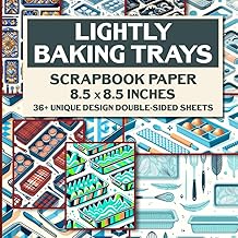 Colorful Patterned Baking Trays for Scrapbooking and Crafts