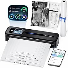 Portable Bluetooth Thermal Printer with Touchscreen
