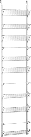 Over the Door 9-Tier Pantry Organizer in White