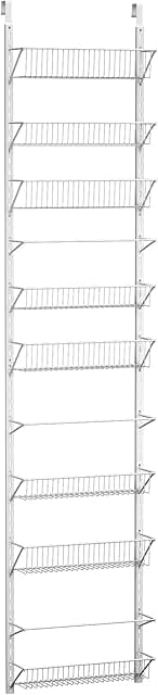 Over the Door 9-Tier Pantry Organizer in White