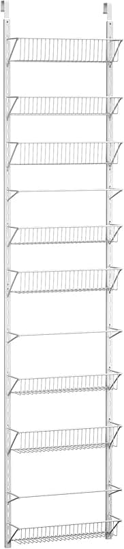 Over the Door 9-Tier Pantry Organizer in White