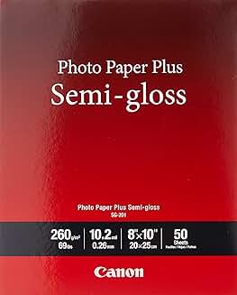 8x10 Semi-Gloss Photo Paper, 50 Sheets