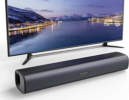 Wall-Mountable Home Audio Soundbar with Bass Reflector