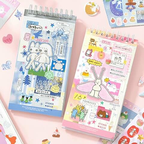 40 Sheets of Cute Sticker Book for Journals and Crafts