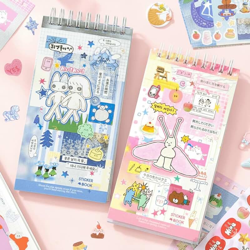 40 Sheets of Cute Sticker Book for Journals and Crafts